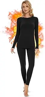 [FRESBEIT] Long Johns for Women,Thermal Underwear Sets Soft Fleece Lined Base Layer Warm Long Underwear for Cold Weather