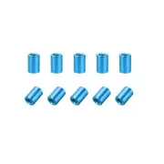 10 PC M3x8mm Round Aluminum Standoff Column Spacer Female Blue for DIY