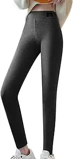[Generic] Men Leggings for Cold Weather Waisted Thick Warm Soft Pants Thermal Casual Reg & Plus Size Mens Thermal Pants Pack