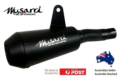 Kawasaki Ninja 650 R 2005-2011 Musarri Black GP Street Series slipon exhaust