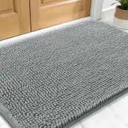 OLANLY Dog Door Mat for Muddy Paws 30x20, Absorbs Moisture 30" x 20", Grey