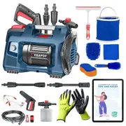 KRAPOF Compact Electric Pressure Washer with BONUS Gifts and Cleaning E-Book