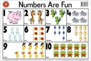 Learning Can Be Fun - Numbers Are Fun Placemat Kids Can Practise Numbers 1 to 10