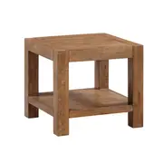 Hugo Lamp Table - Rustic Pine