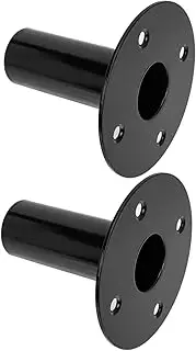 OKUMEYR 2 Pcs Metal Speaker Holder Trays Durable Audio Stand for Secure Support Vibration Reduction Easy Installation Protects Floors for Home Stage Use