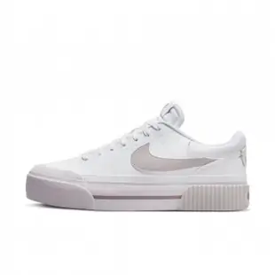 【NIKE 耐吉】WMNS COURT LEGACY LIFT 白紫 增高 厚底 女 休閒鞋(DM7590-105)