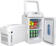 Mini Car Fridge 12V with Wheels,35L Chest Freezer,-18℃ to 65℃,Cosmetic Skincare