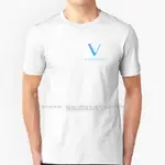 VECHAIN WILL SURPASS 比特幣 T 恤 100% 純棉 SHORT THE BANKS THE BAN