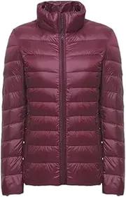 [Generic] Women Ultra Light Down Jacket Feather Jacket Lightweight Windbreaker Coats