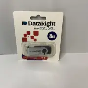 DATARIGHT 8GB USB 2.0 Flash Drive New & Sealed G-03