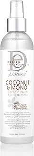 Design Essentials Coconut Water Curl Refresher for Instant Curl Revitalization-Coconut & Monoi Collection, 8oz.