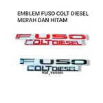 MITSUBISHI MERAH HITAM FUSO COLT 柴油罐標誌徽章 FUSO L300 標誌徽章 FUSO