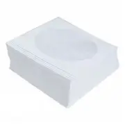 Cd Dvd Paper Sleeve with Window Holds 1 Disc Pack of 100 Thin Storage Envelopes