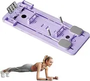 Reformer Pilates Machine, Adjustable Resistance Pilates Board, Portable Foldable Abdominal Fitness Board, Ab Roller Exercise Wheel Home Gym Equipment, for Full Body Workout