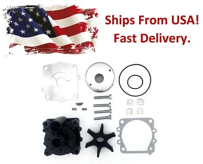 Water Pump Repair Kit with Housing for Yamaha 150-300hp V6 61A-W0078-A2-00