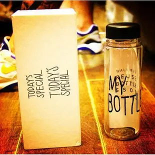 《My Bottle塑膠杯款》創意透明磨砂款塑膠材質隨身杯隨行杯 480ml