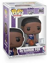 Pop Basketball - De'Aaron Fox in 2024 City Edition Uniform Sacramento Kings Vinyl Figure Collectibles Bundle with Compatible Funko Box Protector