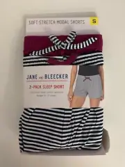 Jane and Bleecker 2 Pack Sleep Short Black/Purple Small