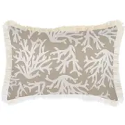 Cushion Cover-Coastal Fringe-Coastal Coral Beige-35cm x 50cm