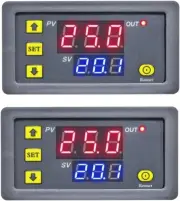 2Pcs Timer Delay Relay Programmable Cycle Timer Switch On-Off Control LED Digita