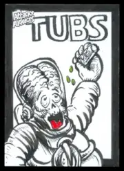 2020 MARS ATTACKS WACKY PACKAGES TUBS FOR THE TUBBY FLOYDMAN SKETCH 1/1