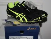 NEW BOX Asics Mens Hyper MD 5 Black & Yellow Track Field Spikes Shoes Sneaker 7