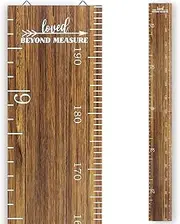 Eersida Wooden Ruler Growth Chart for Kids Nursery Wall Decor Boys Girls Height Chart Height Measurement for Wall Room Hanging Wall Decor (Novel Style)