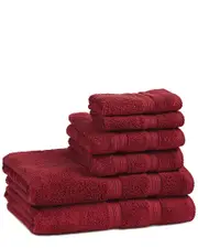 Superior Smart Dry Zero Twist 6pc Absorbent Cotton Towel Set