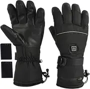 [OHPHCALL] Electric Heated Gloves 3-Stage Temperature Control Touch Screen Men's Women's Winter Motorcycle Gloves for Outdoor Sports