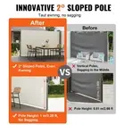 Retractable Side Awning 180x600cm Waterproof Outdoor Privacy Screen UV30 Beige