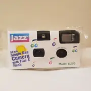 Sealed Jazz Single Use 35mm Camera with Film & Flash Model DZ50 with 27 Exp