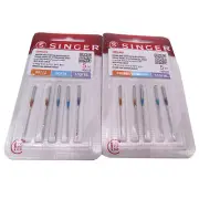 10PCS #2022 (ELX705) Needles For SINGER 14SH, 14T, 14HD Home Overlock Sewing