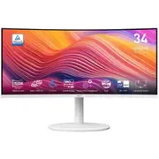 MSI Modern MD342CQPW 34" Ultrawide Curved USB-C Business Monitor - White [Modern MD342CQPW]