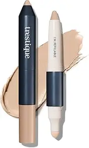 Trestique Concealer Crayon, Refillable Under Eye Concealer With Built-In Blending Sponge, Sustainable Clean Beauty Makeup