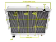 ER Champion 2 Row Radiator for 1970 1971 Dodge Challenger Big Block V8 Engine