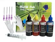 4 Bulk refill ink kit for EPSON inkjet printer 4 colors 4x100ml CISS Refillable