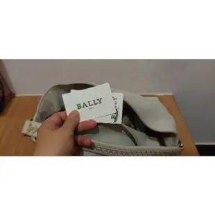 BALLY肩背包 中容量 灰米白色 近新 正品