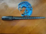NWOT PLASTIC RING STICK MANDREL WITH FINGER GAUGE RING SIZER SET JEWELRY TOOL