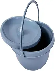 Garende Chamber Pot Lightweight with Lid Bedside Commode for Travel Car Household