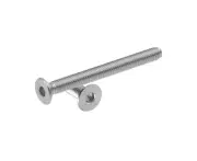 50X M4X40mm Hex Countersunk Screws Bolts Machine Socket Flat Head Cap 304 Stainless Steel Fully Threaded Metric Assortment Industry Furniture SUS