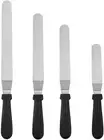 Stainless Steel Decorating Frosting Spatula Offset Cake Icing Spatula, 4Pcs