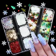 Snowflakes Sequins Holiday Christmas Tree Sequins Star Decal