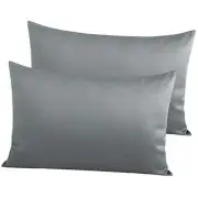 500 Thread Count Cotton Queen Standard/Queen ( 20 x 30 Inches） Dark Grey