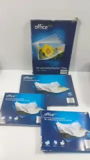 Laminating Pouches X 4 Boxes A4 & A5
