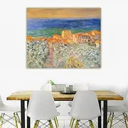 Paint by Numbers for Adults Claude Monet《Burgo Marina at Bordighera,1884》 Adults Paint Kits Canvas Gifts Arts Crafts for Home Decor