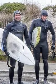 Winter Surfing Notebook Journal, 6X9: "Freezing and getting Board": 120 Blank, Kined Pages for Writing: Made in the USA