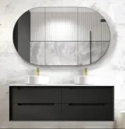1500*460*550BYRON CABINET - BLACK OAK VANITY - BY1500B