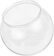 BESPORTBLE Clear Globe Fish Bowl Small Aquarium Tank for Goldfish Shrimp Turtles Durable Plastic Multi Functional Vase for Home Decor Plant Pot Stylish Desktop Display