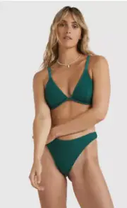 BNWT BILLABONG SUMMER HIGH D/DD REECE BRA & BONDI SET MEDIUM (10) GREEN JEWEL