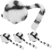SUPVOX 4pcs Cat Toys Interactive Plush Mouse Realistic Design Fine Crafted Self-Entertainment Cat Kitten Playtime